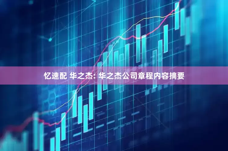 忆速配 华之杰: 华之杰公司章程内容摘要