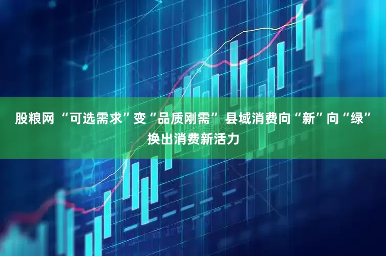 股粮网 “可选需求”变“品质刚需” 县域消费向“新”向“绿”换出消费新活力