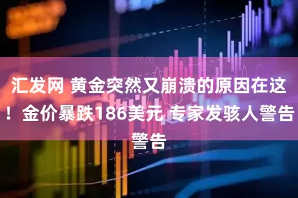 汇发网 黄金突然又崩溃的原因在这！金价暴跌186美元 专家发骇人警告